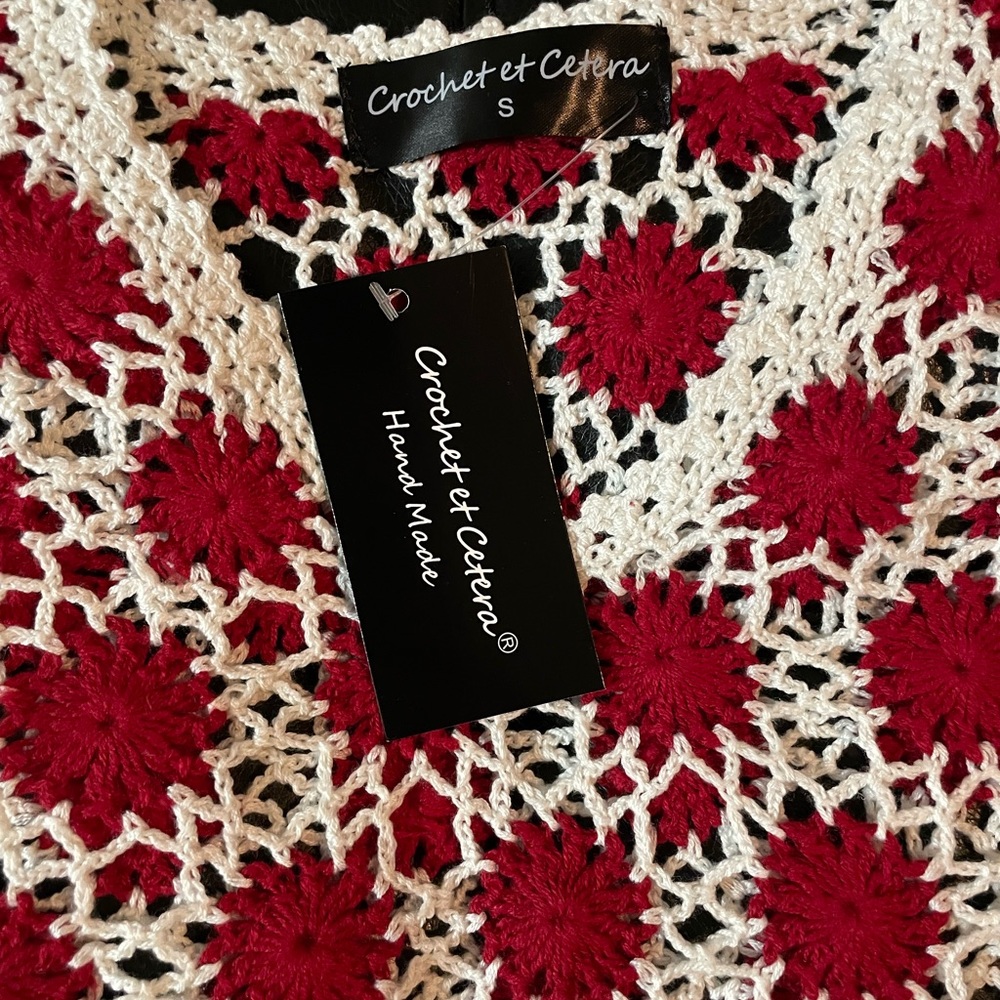 Crochet Floral Top Shirt